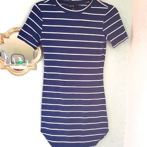 Ribbed t-shirt dress
